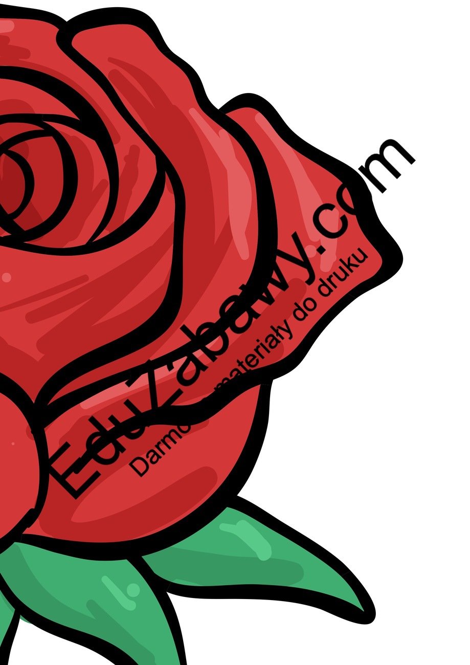 Dekoracje XXL do druku: Róże (10 szablonów)