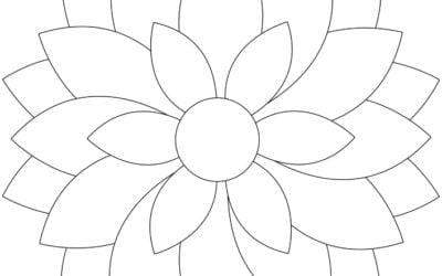 Kolorowanki do druku: Kwiaty (9 szablonów)
