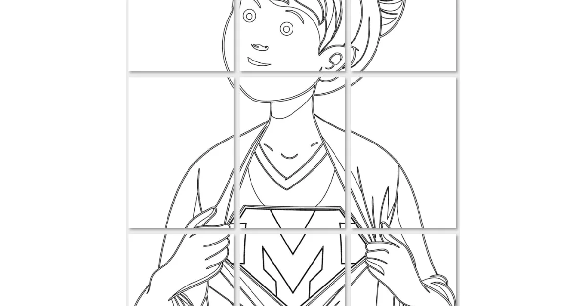 Kolorowanki XXL do druku – Super Mama (7 szablonów)