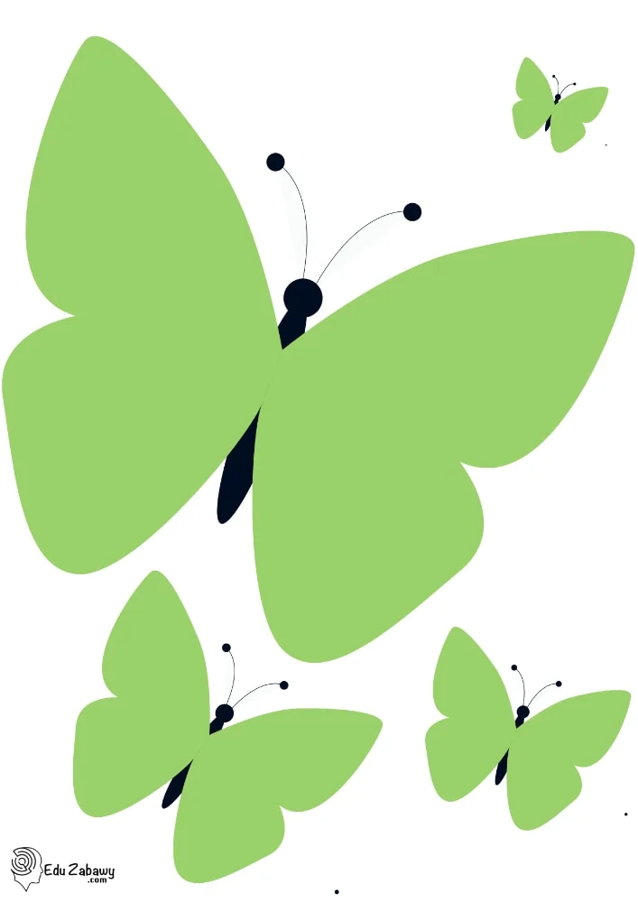 Dekoracje do druku: motyle (10 szablonów)
