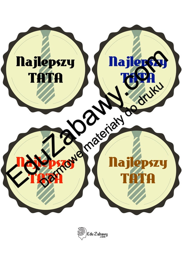 Odznaki Super Taty (5 szablonów)