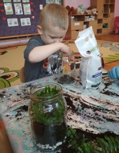 Praca plastyczna: Las w słoiku 4