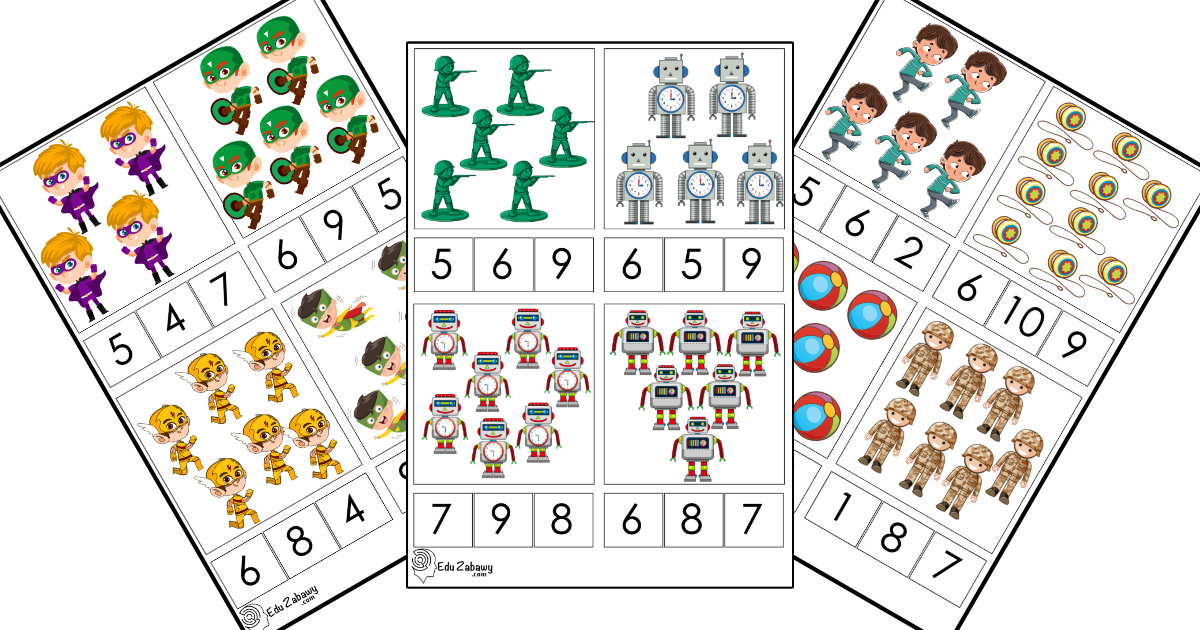 Karty pracy: Matematyka Klamerkowa: Dzień Chłopaka