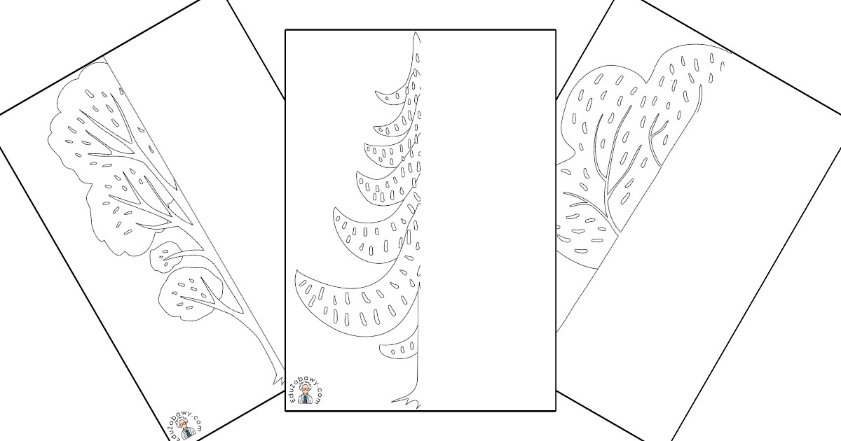 Karty pracy: Dokończ obrazek: Dzień Drzewa