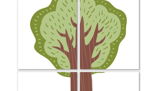 Drzewa: Dekoracje XXL (10 szablonów)