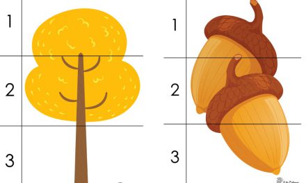 Karty pracy: Puzzle 3 elementy: Dzień Drzewa
