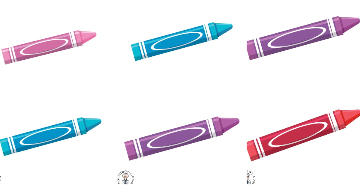 Karty pracy: Domino / Memory: Dzień Kredki