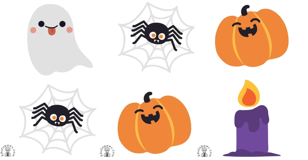 Karty pracy: Domino / Memory: Halloween