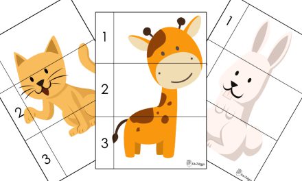 Karty pracy: Puzzle 3 elementy: Dzień Zwierząt