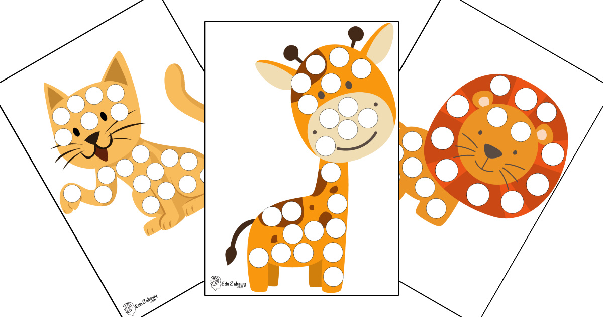 Karty pracy: Wypełnij kolorem: Dzień Zwierząt