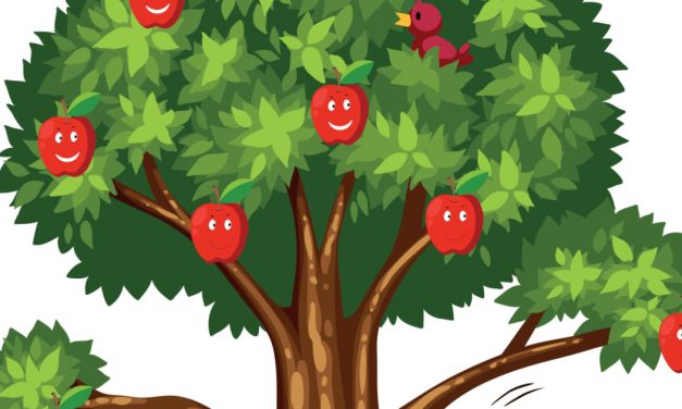Dekoracje do druku: Drzewa owocowe (6 szablonów)