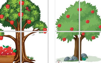 Dekoracje do druku: Drzewa owocowe XXL (6 szablonów)