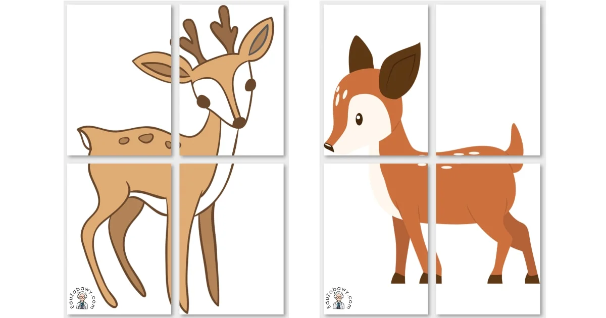 Dekoracje XXL do druku: Sarny (8 szablonów)