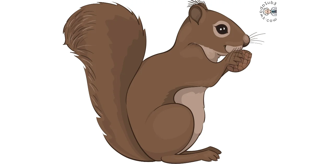 Dekoracje do druku: Wiewiórki (10 szablonów)