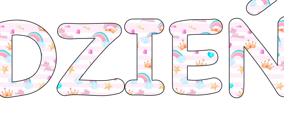 Napis do druku: Dzień Dziewczynek różowy