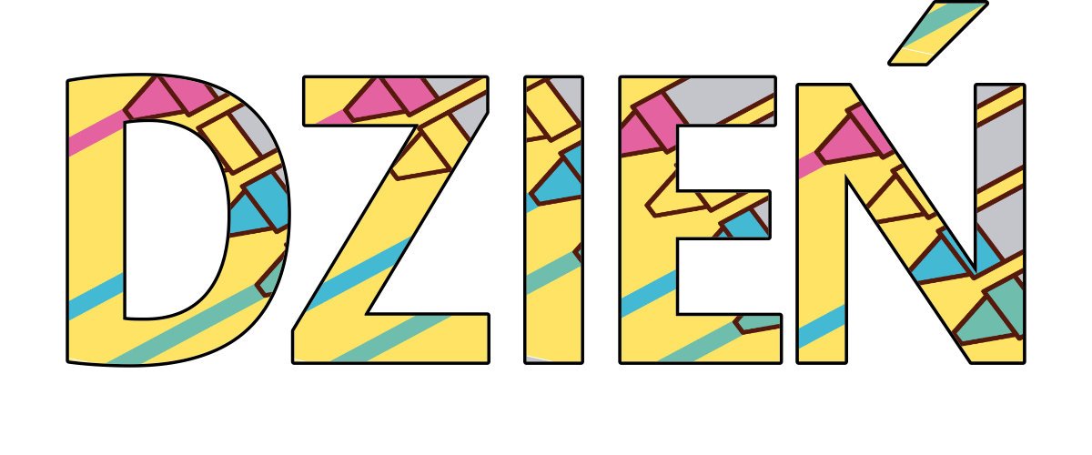 Napis do druku: Dzień Kredki w kredki świecowe