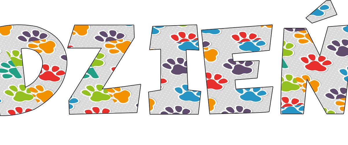 Napis do druku: Dzień Kundelka w łapki