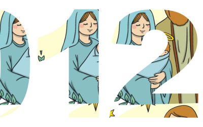 Cyfry i znaki specjalne: wzór Dzieciątko Jezus