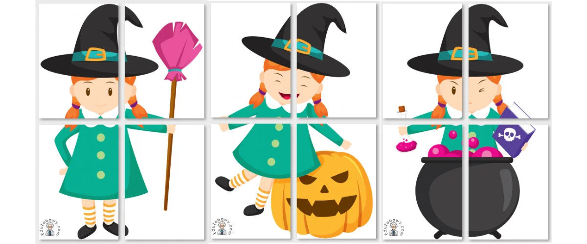 Dekoracje XXL do druku: Czarownica