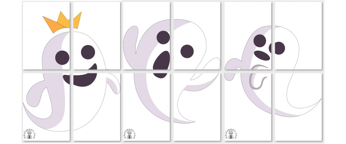 Dekoracje XXL do druku: Duchy