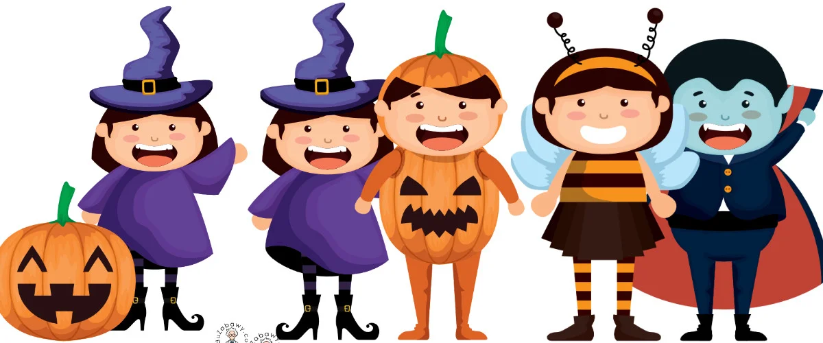 Dekoracje do druku: Przebrane dzieci