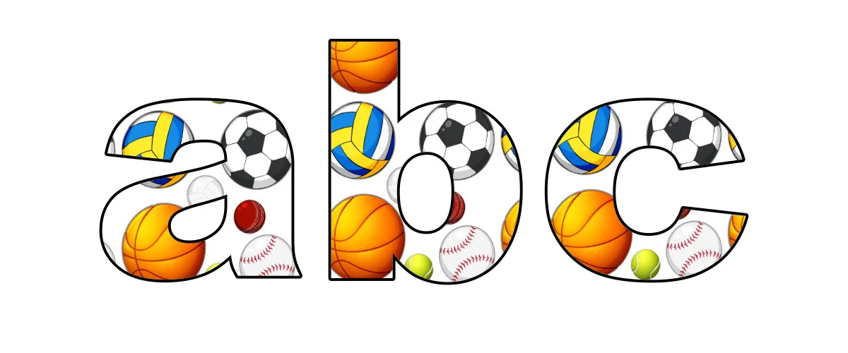 Piłeczki: litery małe