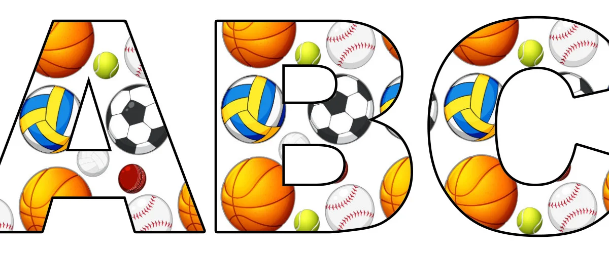 Piłeczki: litery duże