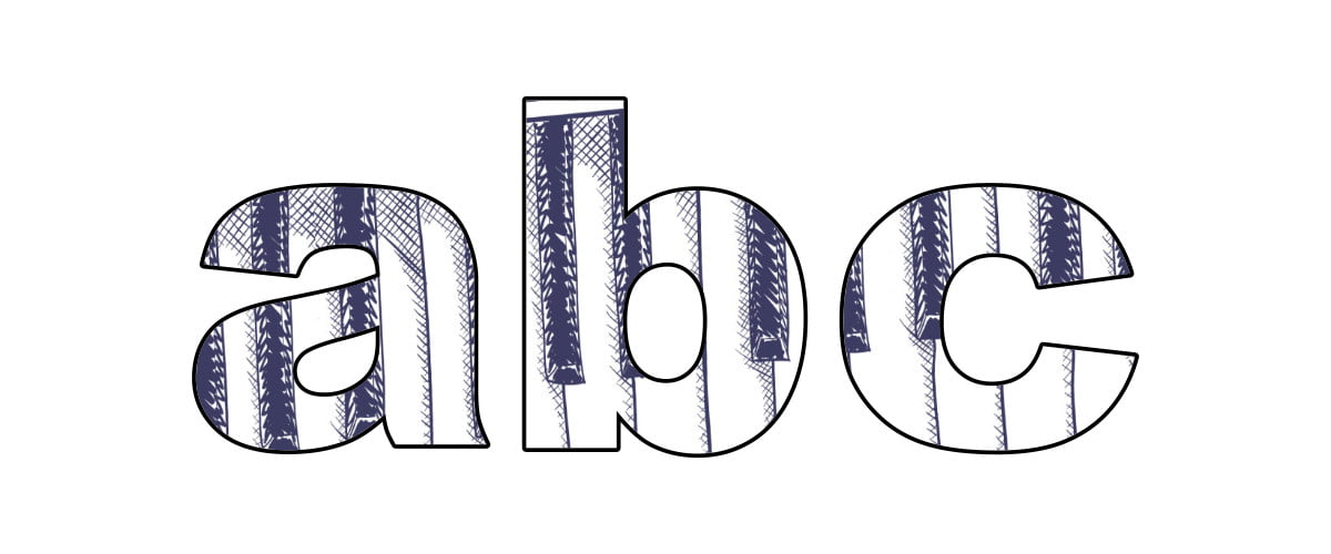 Pianino: litery małe