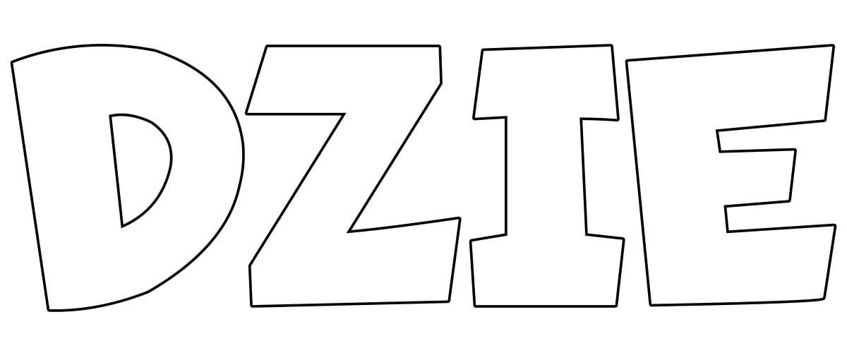 Napis do druku: Dzień kota – kontury