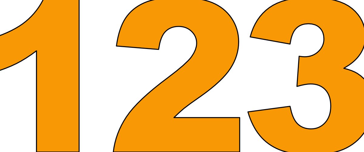 Pomarańczowe cyfry