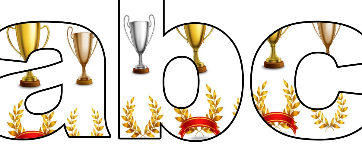 Trofea: litery małe