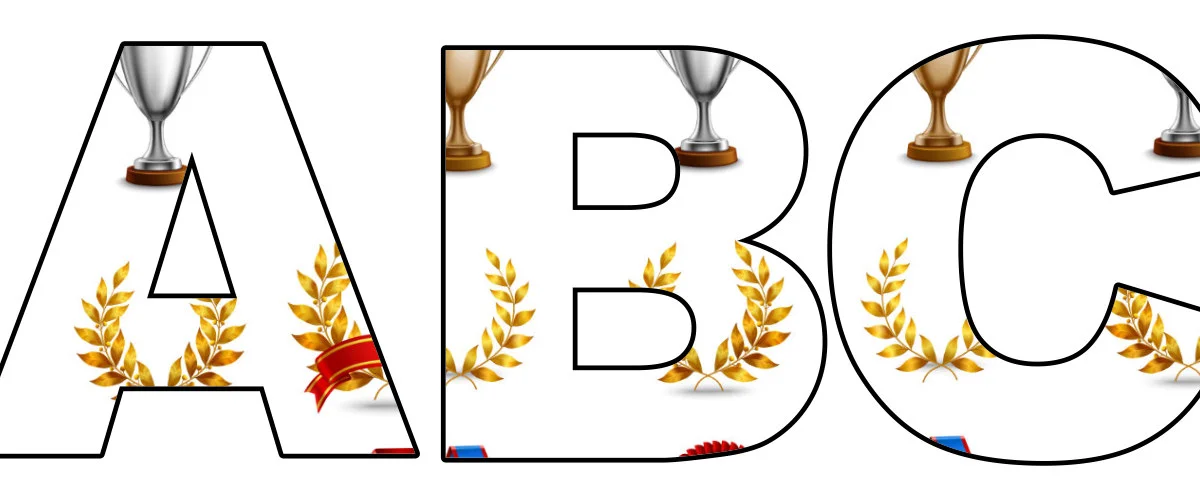 Trofea: litery duże