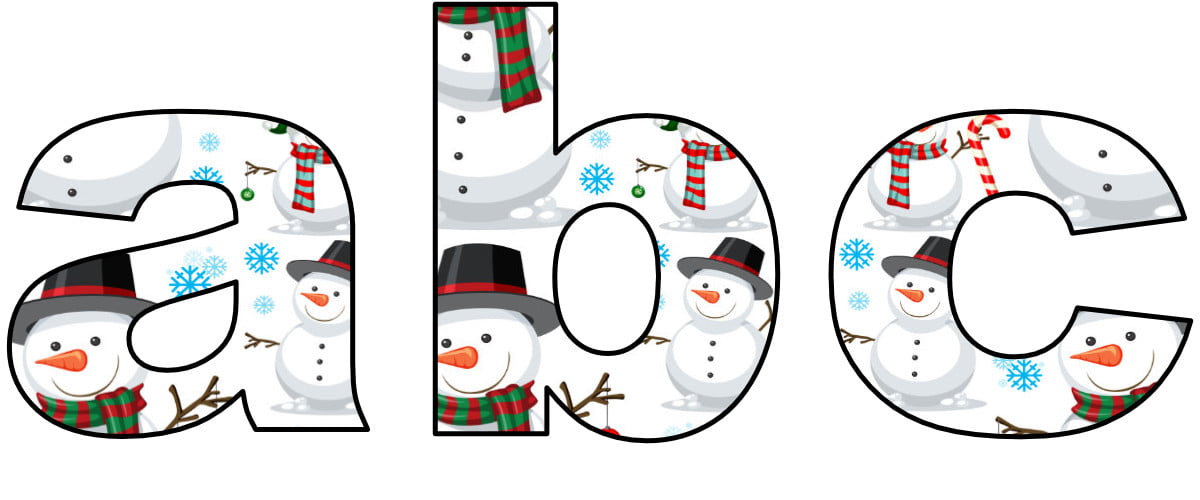 Bałwanki: litery małe