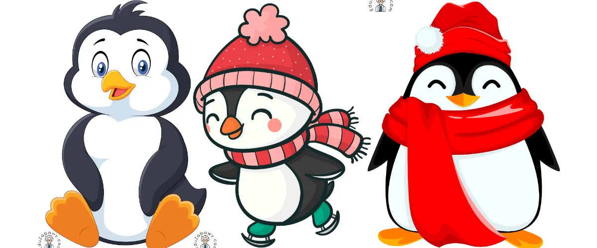 Dekoracje do druku: Pingwiny