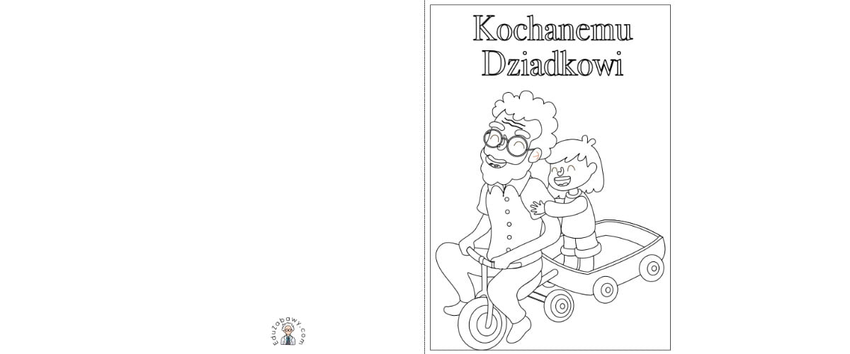Laurka dla Dziadka do kolorowania (6 szablonów)
