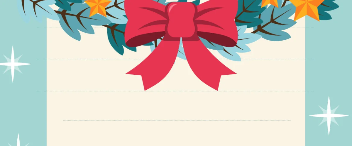 List do Mikołaja: wzór z bałwankiem