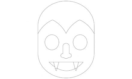 Maski na Halloween do kolorowania / wyklejania