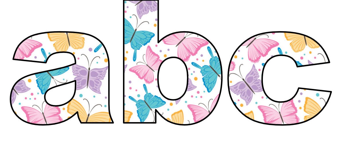 Motylki: Litery małe