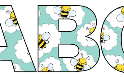 Pszczółki: Litery duże