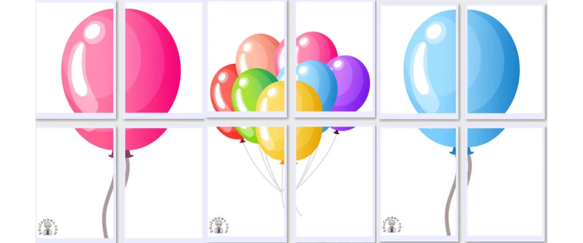 Dekoracje XXL do druku: Balony (10 szablonów)