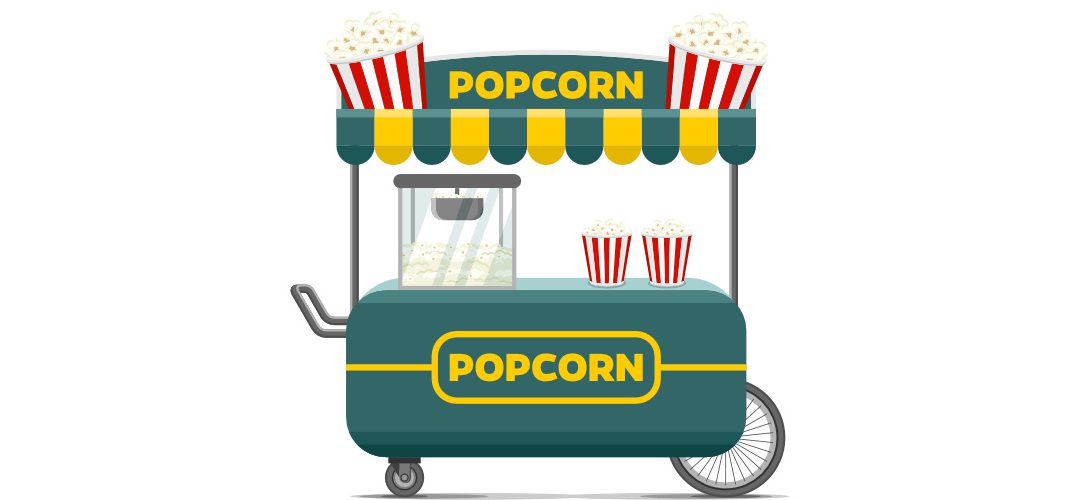 Dekoracje: Maszyna do popcornu (8 szablonów)
