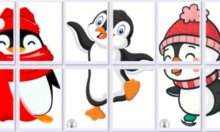Dekoracje XXL do druku: Pingwiny (10 szablonów)