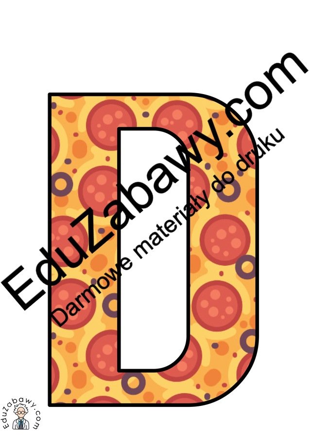 Napis do druku: Dzień Pizzy z salami