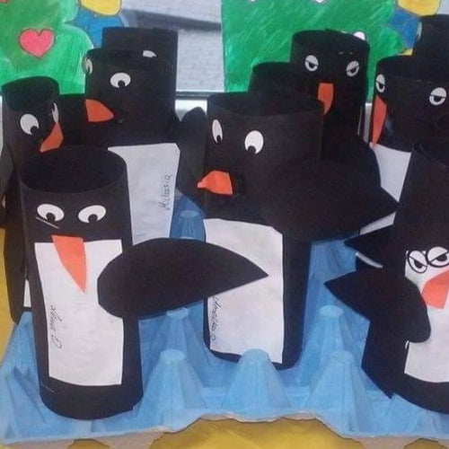 Prace plastyczne na Dzień wiedzy o pingwinach