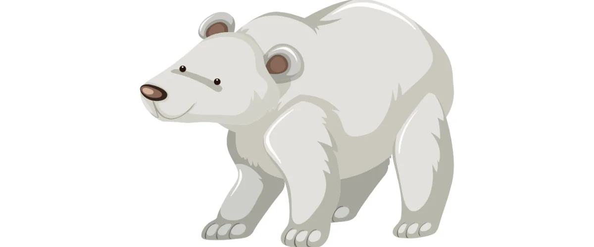 Dekoracje do druku: Niedźwiedź Polarny (10 szablonów)