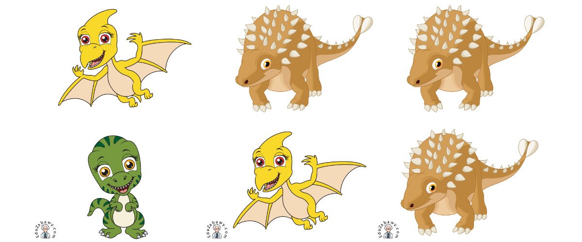 Karty pracy: Domino / Memory: Dzień Dinozaura