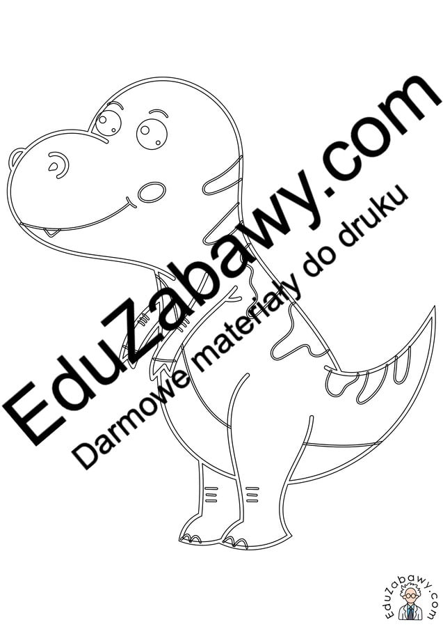 Kolorowanki do druku: Dinozaury (10 szablonów)