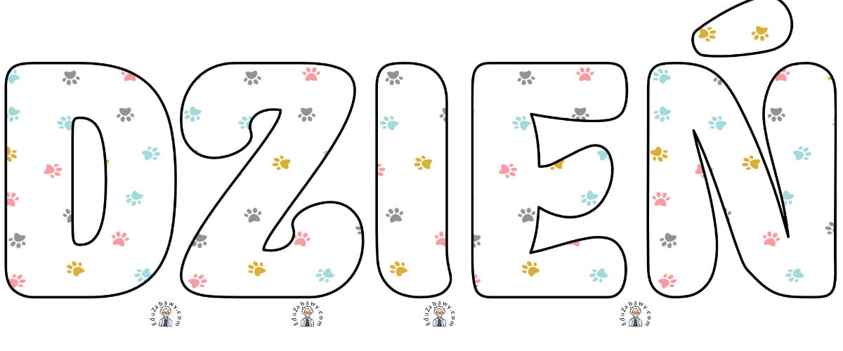 Napis do druku: Dzień kota w łapki