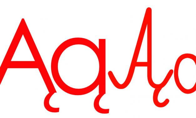 Czerwona samogłoska Ą do alfabetu szorstkiego