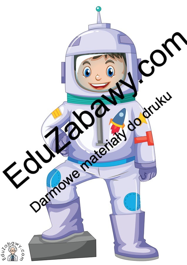 Dekoracje: Astronauta / kosmonauta (10 szablonów) Dekoracje Dekoracje (Dzień Astronomii) Dzień Astronomii 